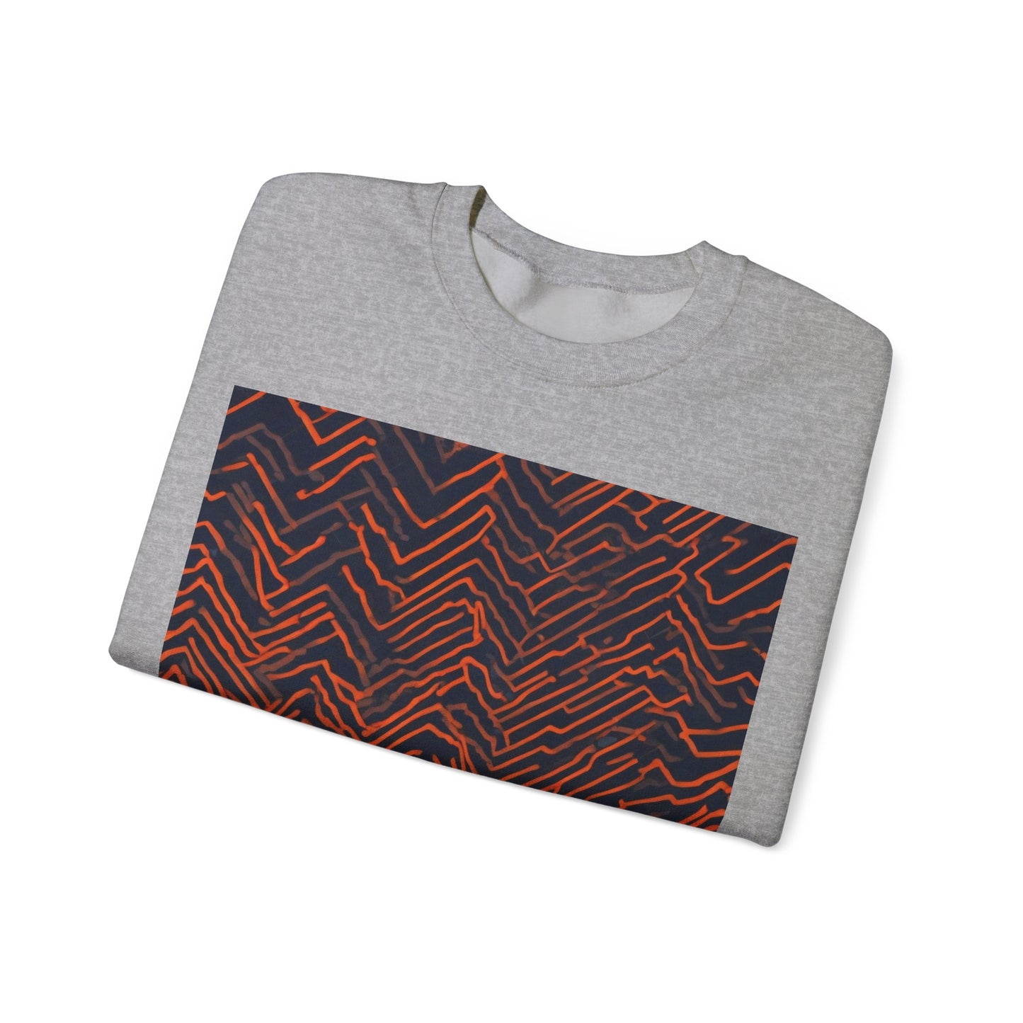 boostlete-field-day-pattern-ekg-modern-0087 — Unisex Heavy Blend Crewneck Sweatshirt (Gildan)