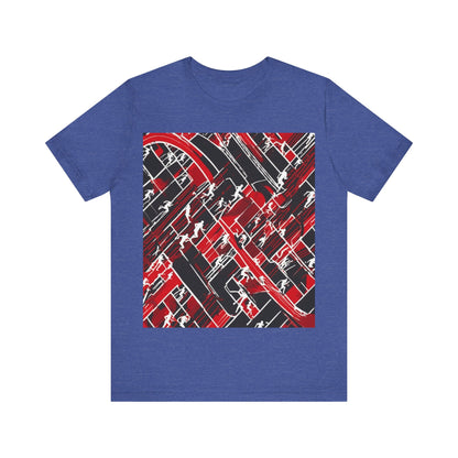 boostlete-pr-season-scene-marathoner-outline-modern-0124 — Unisex Jersey Short Sleeve (B+C 3001)