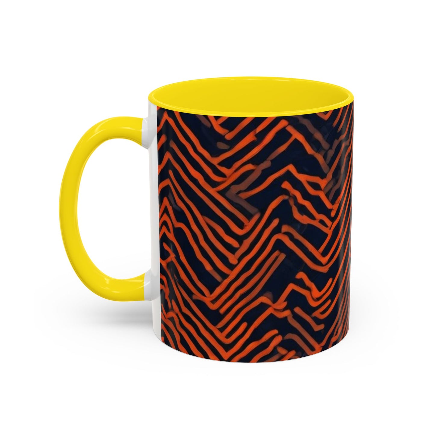 boostlete-field-day-pattern-ekg-modern-0087 — Accent Mug 11oz/15oz