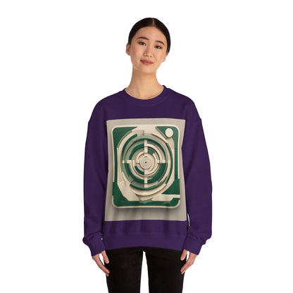 boostlete-mile-by-mile-icon-target-3d-modern-0306 — Unisex Heavy Blend Crewneck (G18000)