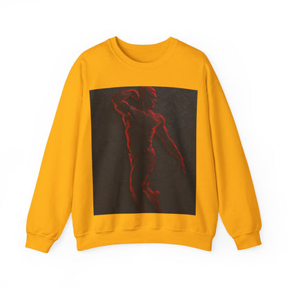 boostlete-rise-grind-scene-yogi-3d-isometric-0204 — Unisex Heavy Blend Crewneck Sweatshirt (Gildan)