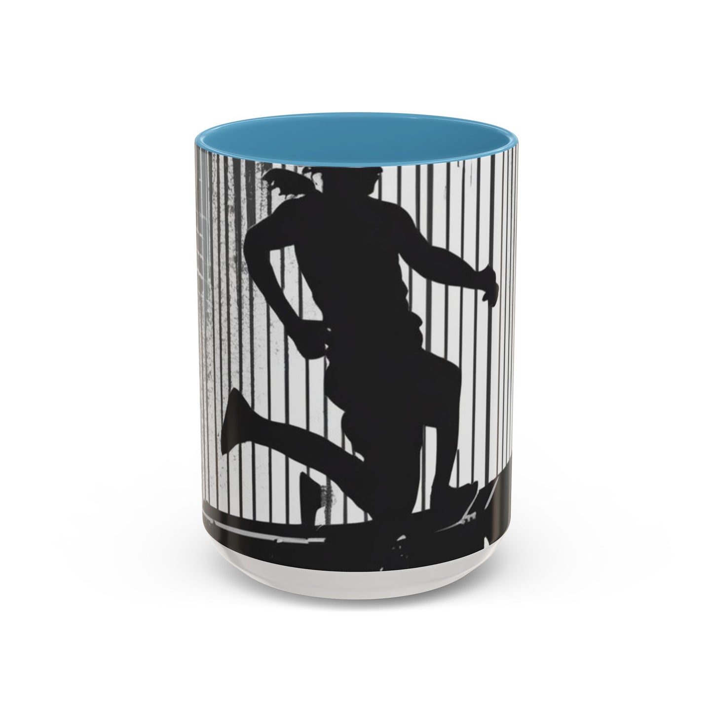 boostlete-am-crew-scene-hurdler-halftone-badge-0956 — Accent Mug 11/15oz