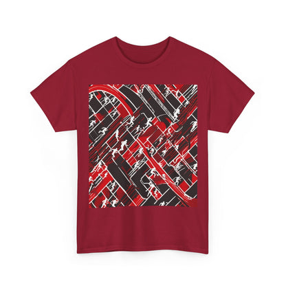 boostlete-pr-season-scene-marathoner-outline-modern-0124 — Unisex Heavy Cotton Tee (Gildan 5000)