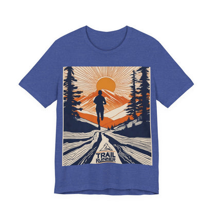 boostlete-iron-intent-scene-trail-glitch-badge-0100 — Unisex Jersey Short Sleeve (B+C 3001)