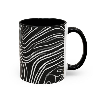 boostlete-field-day-pattern-topographic-badge-0307 — Accent Mug 11oz/15oz