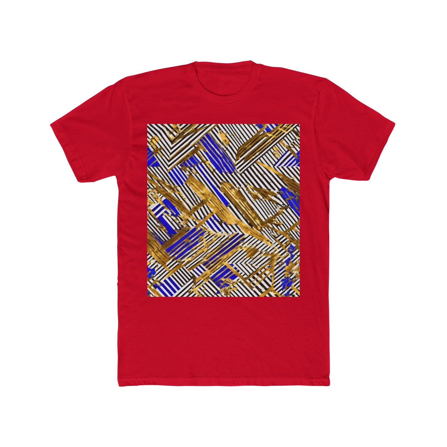boostlete-boost-mode-pattern-diagonal-monoline-0015 — Unisex Cotton Crew Tee (NL 3600)