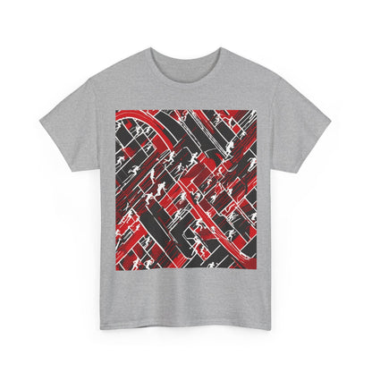 boostlete-pr-season-scene-marathoner-outline-modern-0124 — Unisex Heavy Cotton Tee (Gildan 5000)