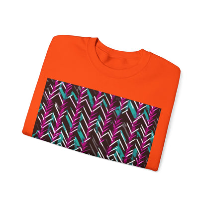boostlete-recovery-progress-pattern-chevron-retro-0243 — Unisex Heavy Blend Crewneck (G18000)