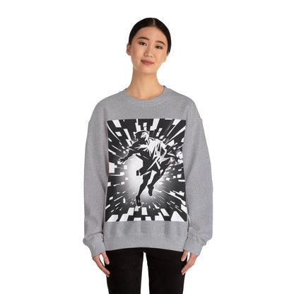 boostlete-am-crew-scene-sprinter-high-modern-0312 — Unisex Heavy Blend Crewneck Sweatshirt (Gildan)