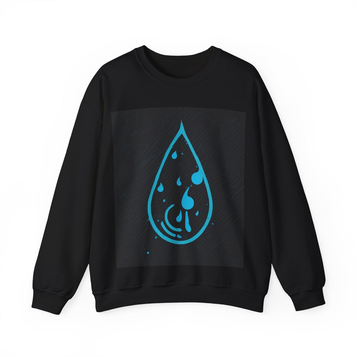 boostlete-iron-intent-icon-water-grainy-vector-0762 — Unisex Heavy Blend Crewneck (G18000)