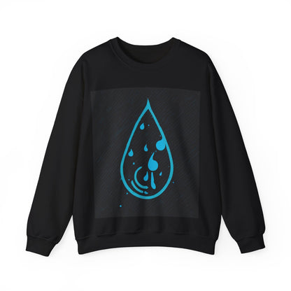 boostlete-iron-intent-icon-water-grainy-vector-0762 — Unisex Heavy Blend Crewneck (G18000)
