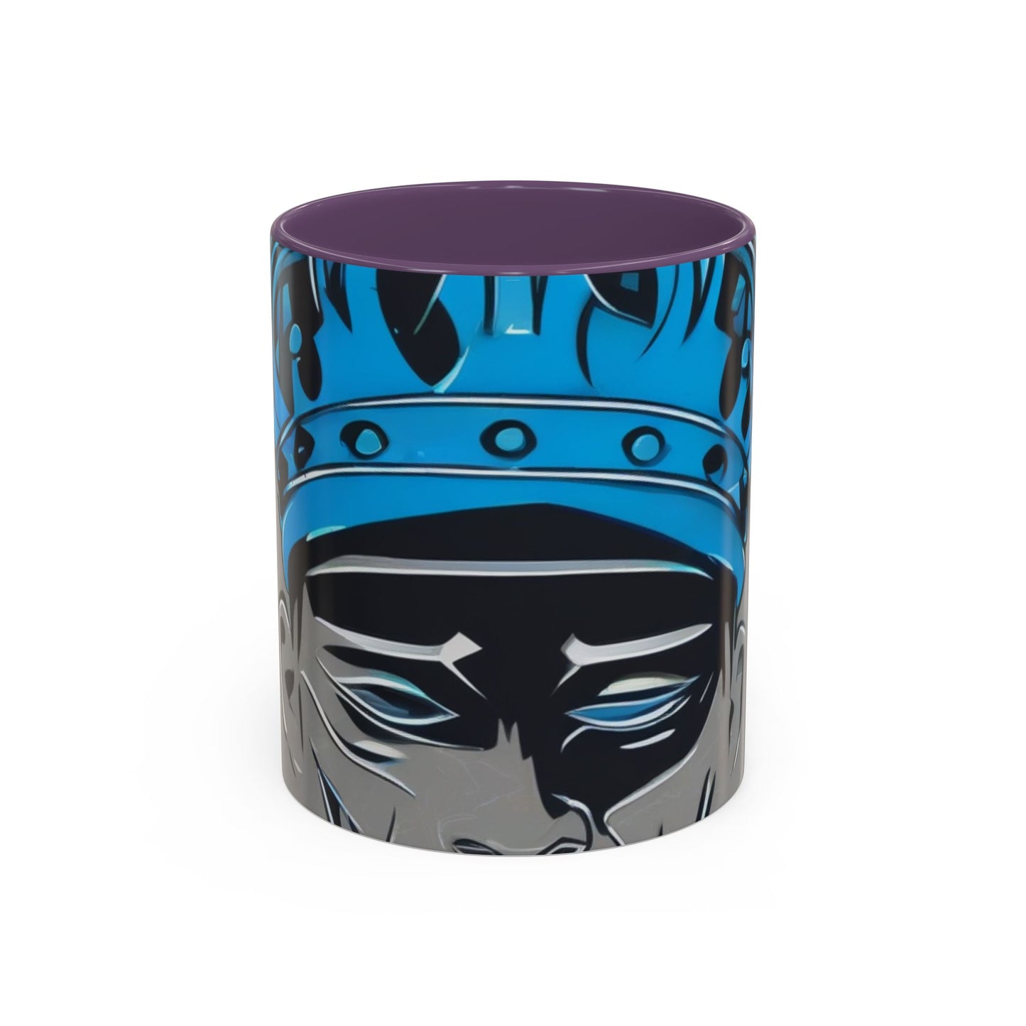 boostlete-am-crew-icon-crown-grainy-monoline-0022 — Accent Mug 11oz/15oz