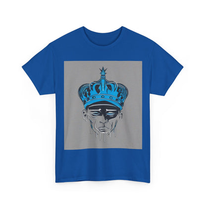boostlete-am-crew-icon-crown-grainy-monoline-0022 — Unisex Heavy Cotton Tee (Gildan 5000)