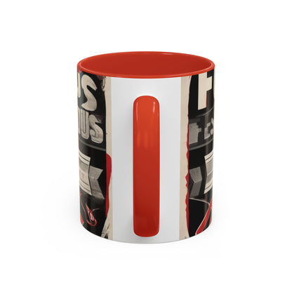 boostlete-mile-by-mile-type-focus-over-feelings-split-retro-0841 — Accent Mug 11/15oz