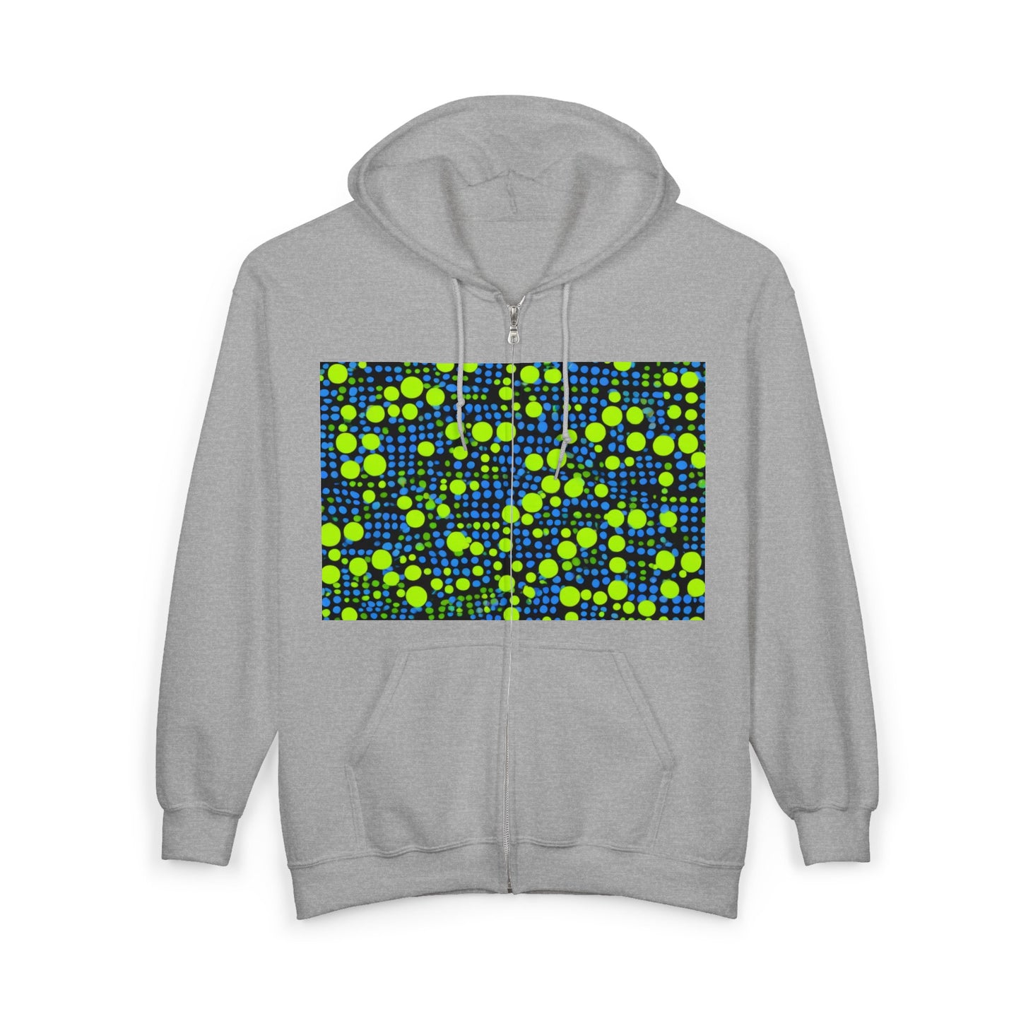 boostlete-mile-by-mile-pattern-dotted-geometric-0071 — Unisex Heavy Blend Full-Zip Hooded Sweatshirt