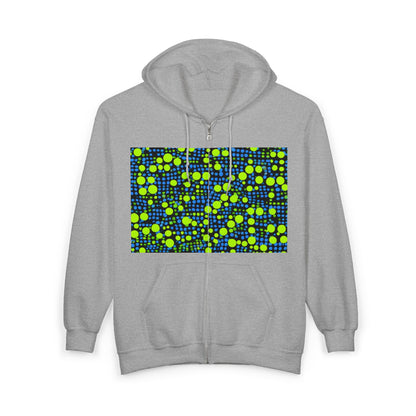 boostlete-mile-by-mile-pattern-dotted-geometric-0071 — Unisex Heavy Blend Full-Zip Hooded Sweatshirt