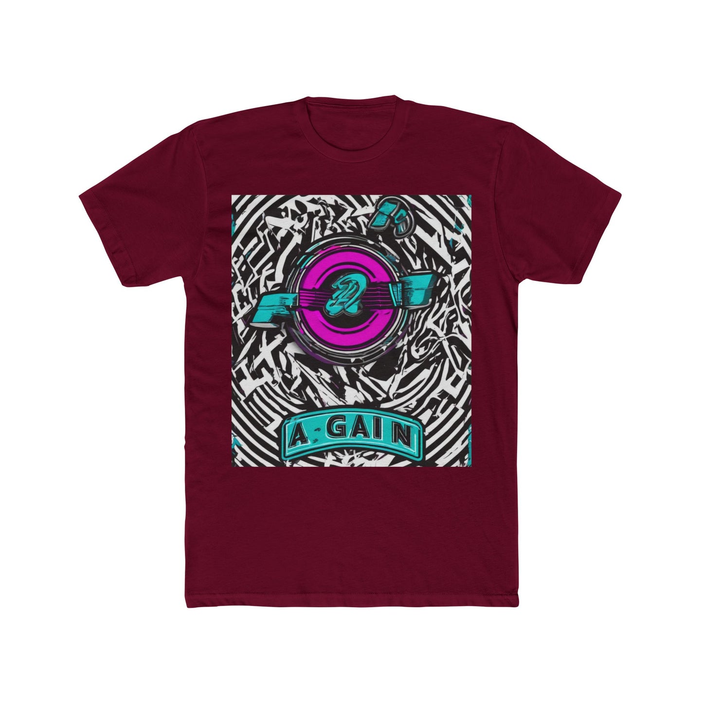 boostlete-boost-mode-type-again-badge-monoline-0293 — Unisex Cotton Crew Tee (NL 3600)