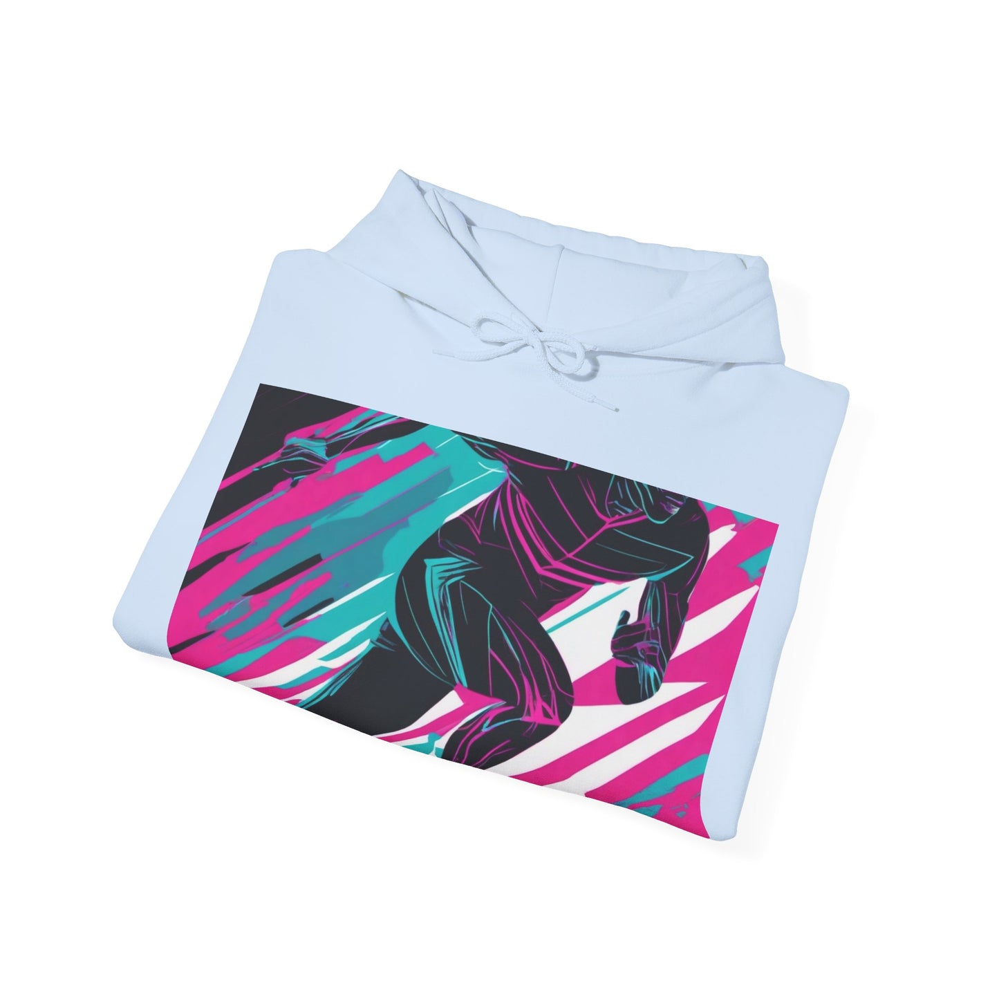 boostlete-mile-by-mile-scene-sprinter-motion-modern-0828 — Unisex Heavy Blend Hoodie (G18500)