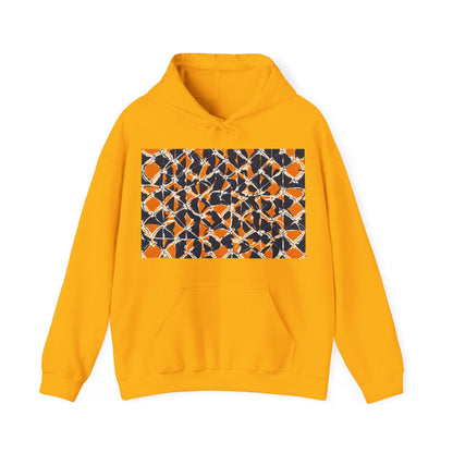 boostlete-headspace-pattern-plate-number-badge-0387 — Unisex Heavy Blend Hoodie (G18500)