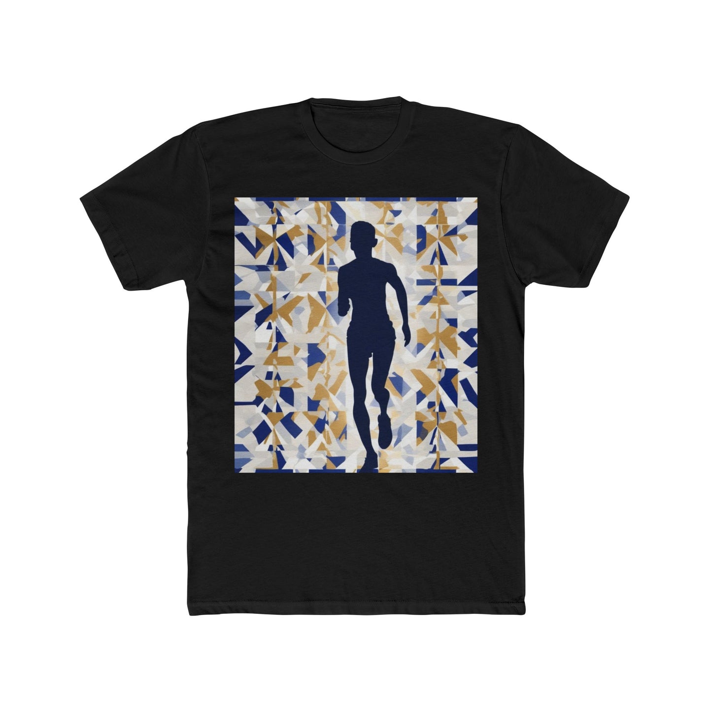 boostlete-recovery-progress-scene-marathoner-matte-geometric-0448 — Unisex Cotton Crew Tee (NL 3600)