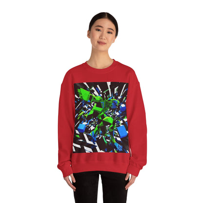boostlete-pr-season-scene-sprinter-3d-geometric-0896 — Unisex Heavy Blend Crewneck (G18000)