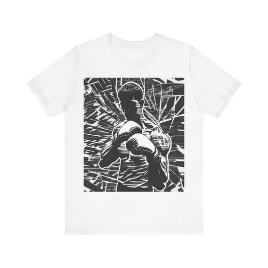 boostlete-boost-mode-scene-boxer-glitch-paper-0084 — Unisex Jersey Short Sleeve (B+C 3001)