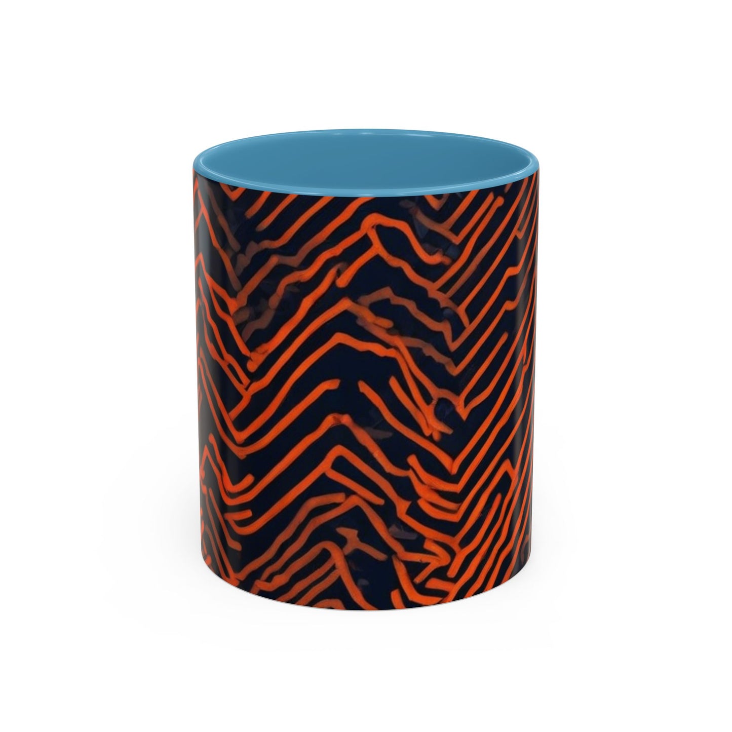 boostlete-field-day-pattern-ekg-modern-0087 — Accent Mug 11oz/15oz