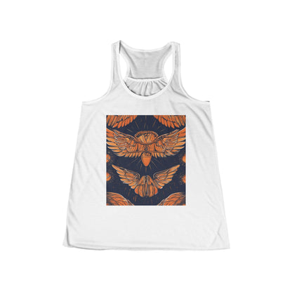 boostlete-field-day-icon-wings-soft-geometric-0298 — Women's Flowy Racerback Tank (B+C 8800)
