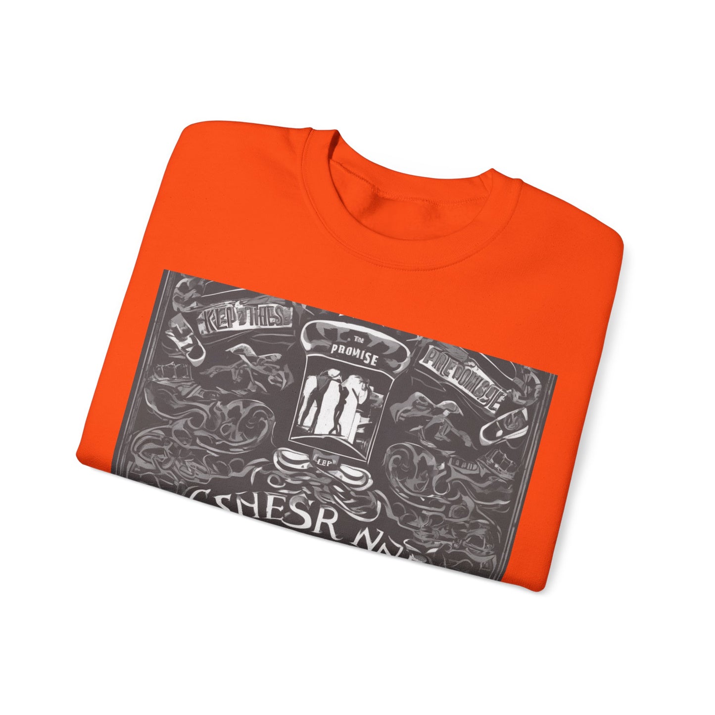 boostlete-boost-mode-type-keep-the-promise-big-monoline-0049 — Unisex Heavy Blend Crewneck (G18000)