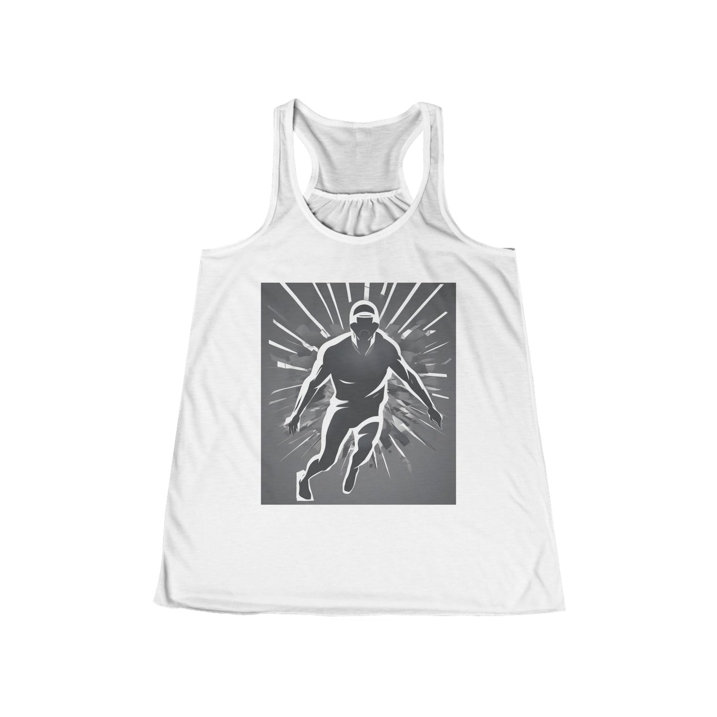 boostlete-iron-intent-scene-sprinter-soft-athletic-0108 — Women's Flowy Racerback Tank (B+C 8800)