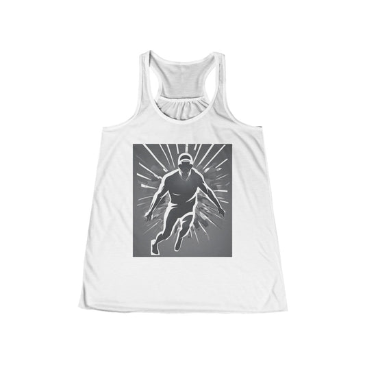boostlete-iron-intent-scene-sprinter-soft-athletic-0108 — Women's Flowy Racerback Tank (B+C 8800)