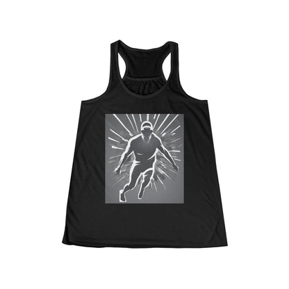 boostlete-iron-intent-scene-sprinter-soft-athletic-0108 — Women's Flowy Racerback Tank (B+C 8800)