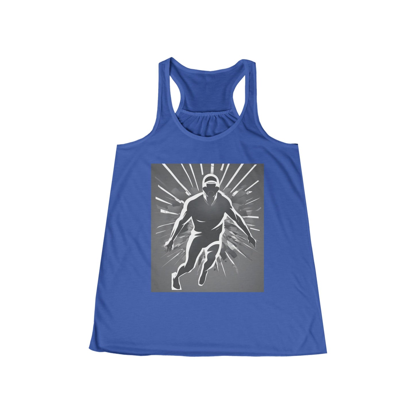 boostlete-iron-intent-scene-sprinter-soft-athletic-0108 — Women's Flowy Racerback Tank (B+C 8800)