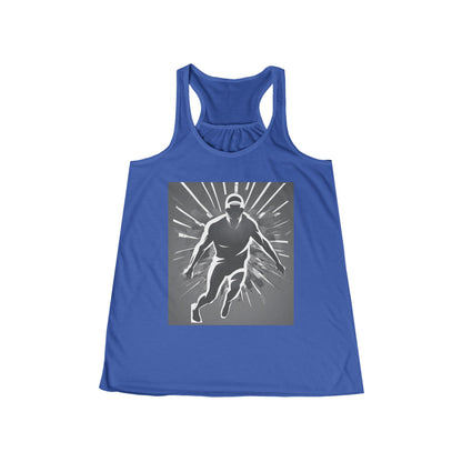 boostlete-iron-intent-scene-sprinter-soft-athletic-0108 — Women's Flowy Racerback Tank (B+C 8800)