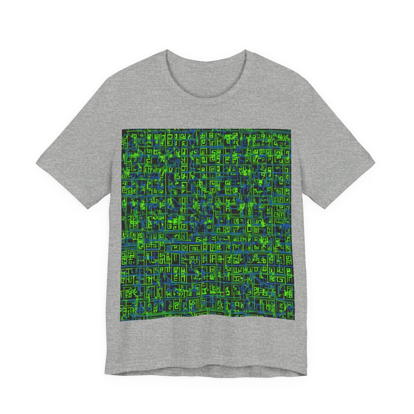 boostlete-mile-by-mile-pattern-plate-number-blueprint-0147 — Unisex Jersey Short Sleeve (B+C 3001)