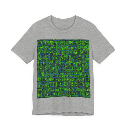 boostlete-mile-by-mile-pattern-plate-number-blueprint-0147 — Unisex Jersey Short Sleeve (B+C 3001)