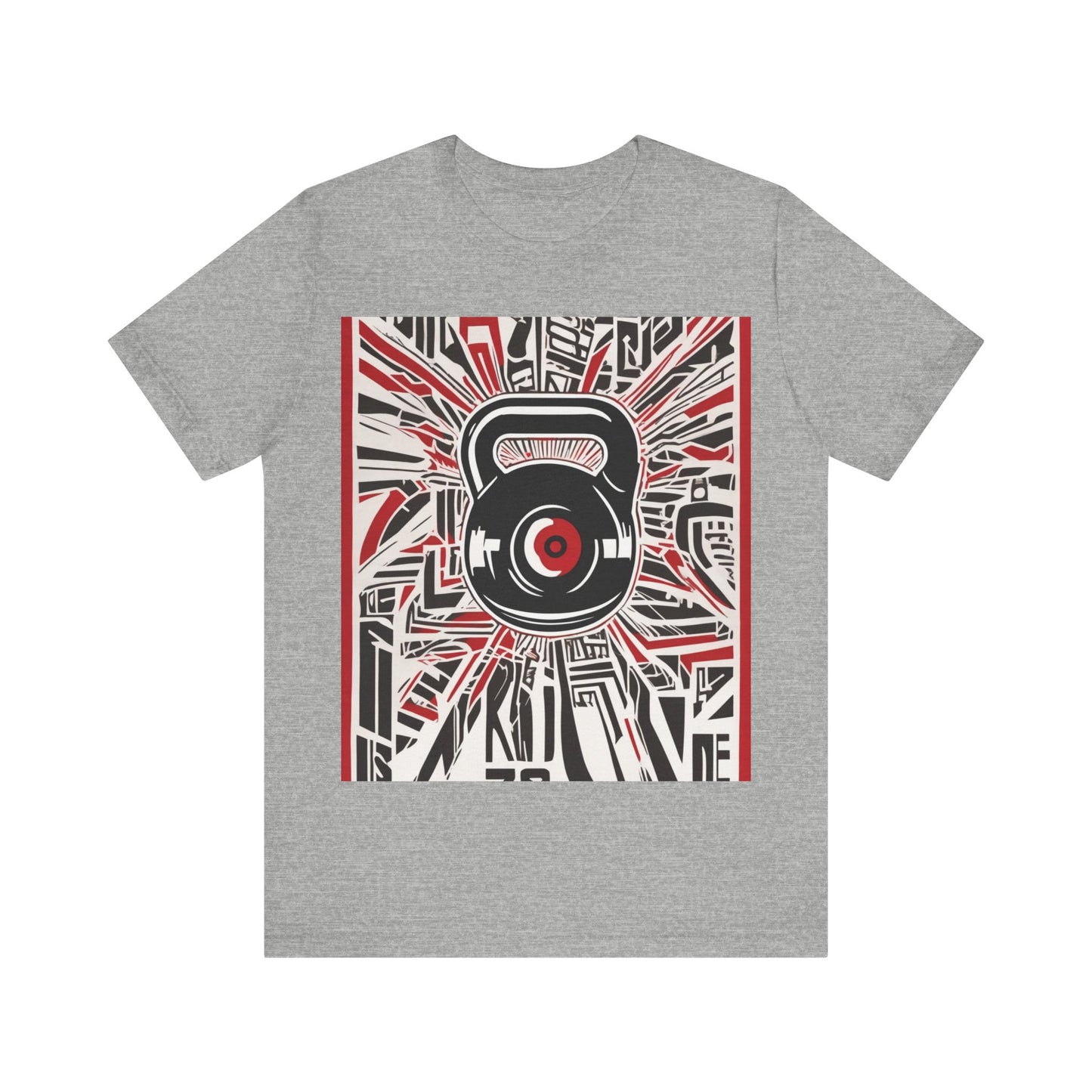 boostlete-recovery-progress-icon-kettlebell-outline-industrial-0366 — Unisex Jersey Short Sleeve (B+C 3001)