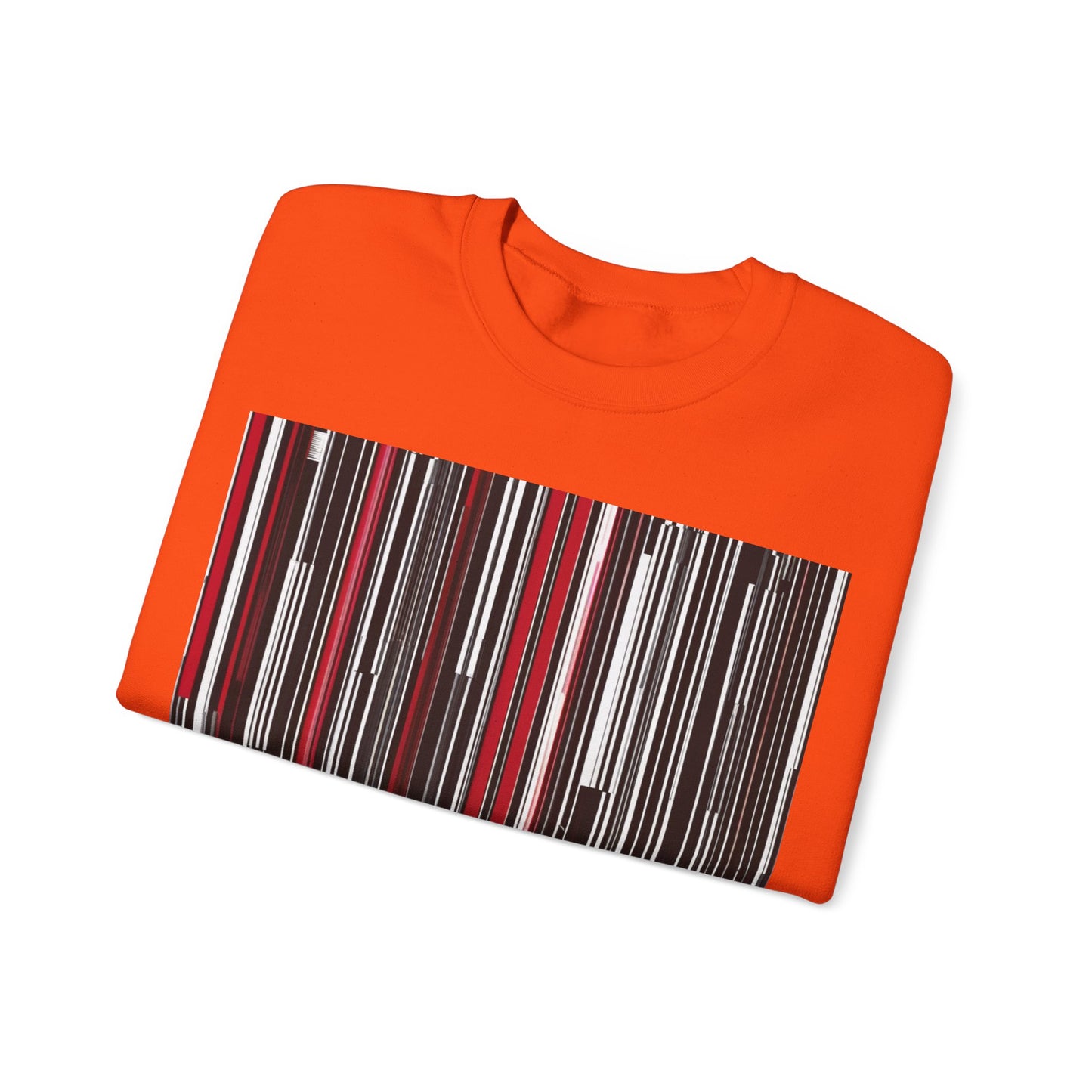 boostlete-am-crew-pattern-barcode-athletic-0911 — Unisex Heavy Blend Crewneck (G18000)