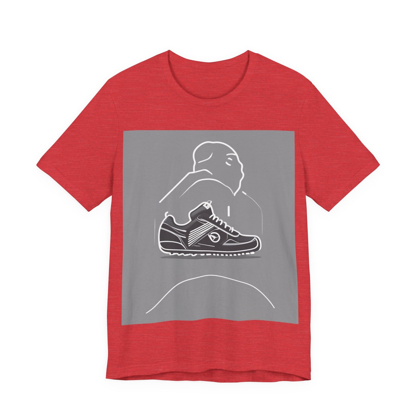 boostlete-boost-mode-icon-sneaker-offset-vector-0166 — Unisex Jersey Short Sleeve (B+C 3001)