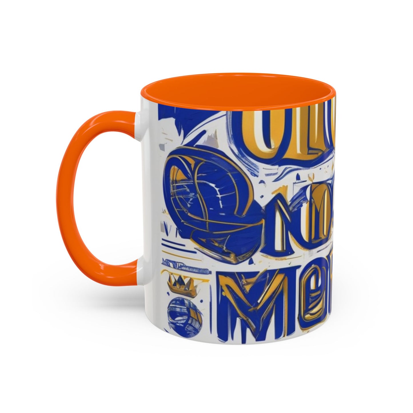 boostlete-am-crew-type-own-the-morning-outline-over-solid-vector-0429 — Accent Mug 11/15oz