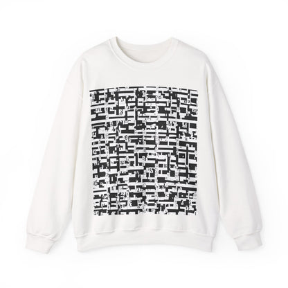 boostlete-iron-intent-pattern-plate-number-badge-0171 — Unisex Heavy Blend Crewneck Sweatshirt (Gildan)