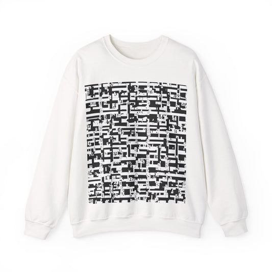 boostlete-iron-intent-pattern-plate-number-badge-0171 — Unisex Heavy Blend Crewneck Sweatshirt (Gildan)