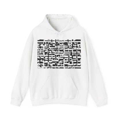 boostlete-iron-intent-pattern-plate-number-badge-0171 — Unisex Heavy Blend Hooded Sweatshirt (Gildan)