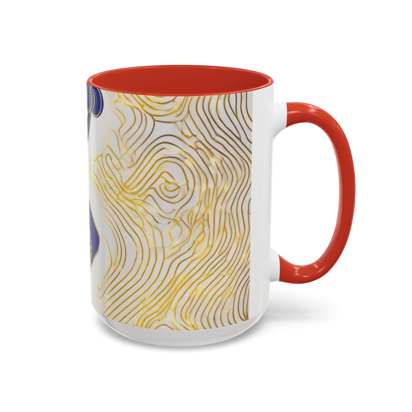 boostlete-iron-intent-scene-lunge-neon-line-art-0392 — Accent Mug 11/15oz