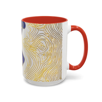 boostlete-iron-intent-scene-lunge-neon-line-art-0392 — Accent Mug 11/15oz