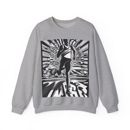 boostlete-field-day-scene-marathoner-3d-athletic-0116 — Unisex Heavy Blend Crewneck Sweatshirt (Gildan)