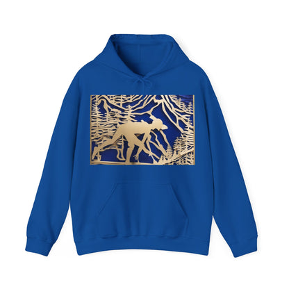 boostlete-recovery-progress-scene-trail-3d-paper-0176 — Unisex Heavy Blend Hooded Sweatshirt (Gildan)