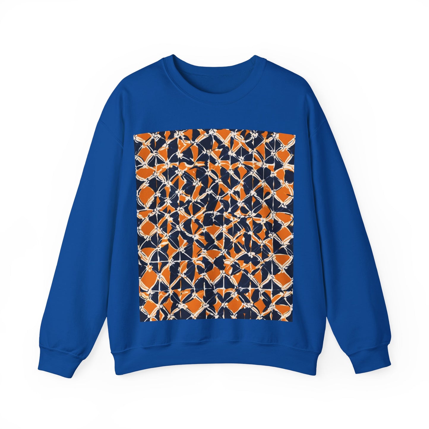 boostlete-headspace-pattern-plate-number-badge-0387 — Unisex Heavy Blend Crewneck (G18000)