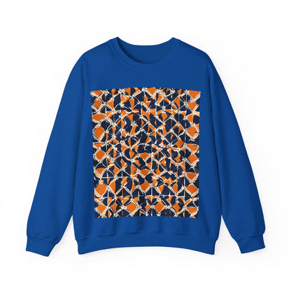 boostlete-headspace-pattern-plate-number-badge-0387 — Unisex Heavy Blend Crewneck (G18000)