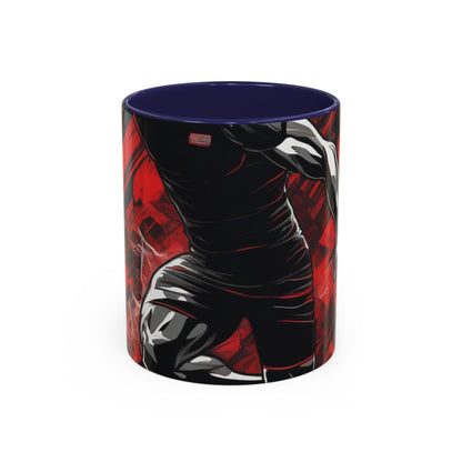 boostlete-field-day-scene-sprinter-glitch-badge-0284 — Accent Mug 11oz/15oz